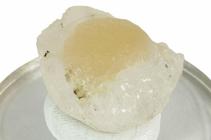 Botryoidal Yellow Fluorite on Quartz - India #243815